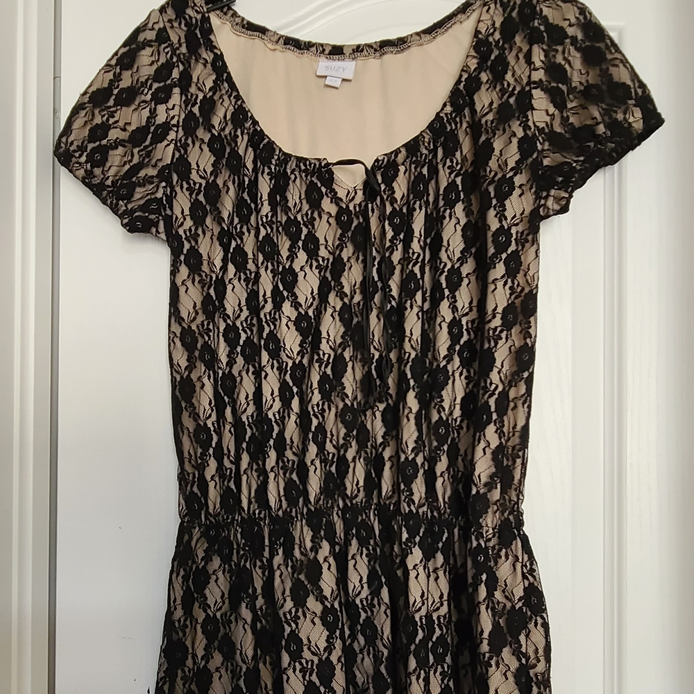 Elegant Black Lace Top